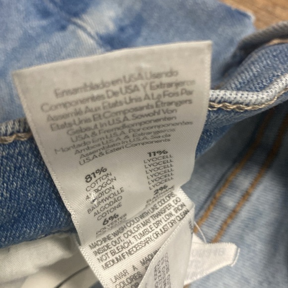 MOTHER THE OUTSIDER ANKLE CHEW IN POISONED PETALS HIGH WAISTED FLARE LEG RAW HEM - Picture 11 of 12